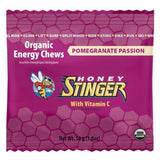Load image into Gallery viewer, Honey Stinger Organic Pomegranate Passionfruit Chews  (12x1.8 OZ)